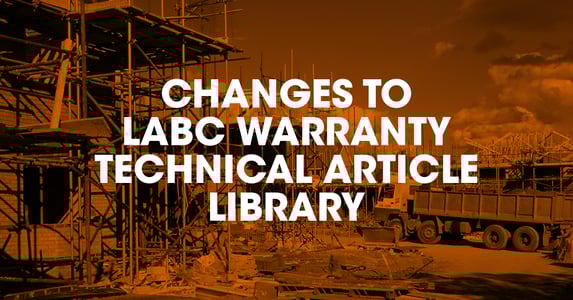 LABC Warranty Technical Manual Version 10 published and free to download